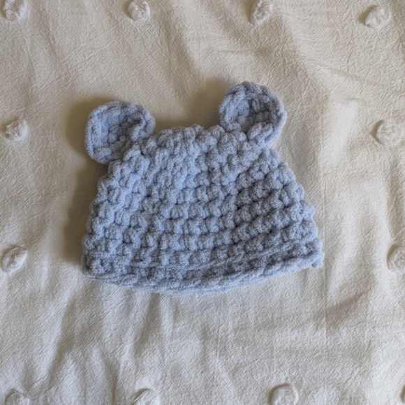 Baby Bear Crochet Hat | Baby Photoshoot | Multiple Sizes Knit Beanie | Show Gift - Picture 2 of 6